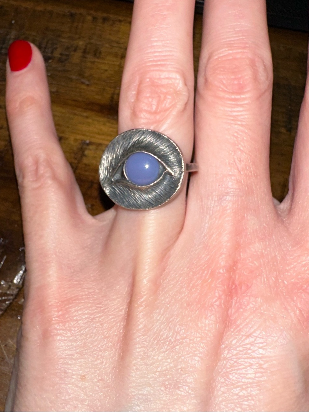 Ecclesia Jewelry Eyes of a Blue Dog Ring